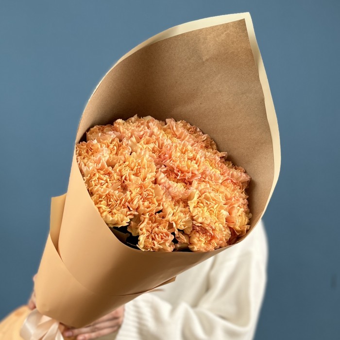 25 оранжевых гвоздик