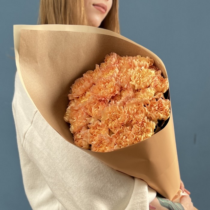 25 оранжевых гвоздик