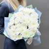 7 белых кустовых хризантем Балтика