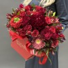 Коробка квадратная Красный MIX