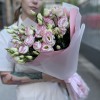 11 бело-розовых махровых эустом
