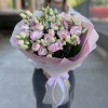 15 бело-розовых махровых эустом