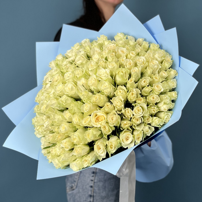 151 белая Роза Атена 40 см