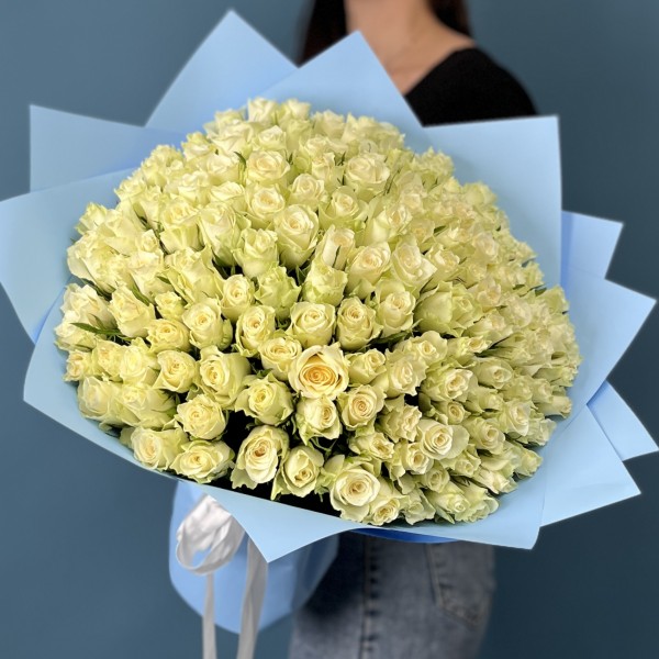 151 белая Роза Атена 40 см