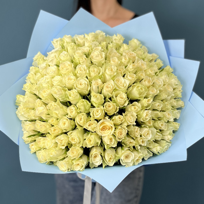 151 белая Роза Атена 40 см