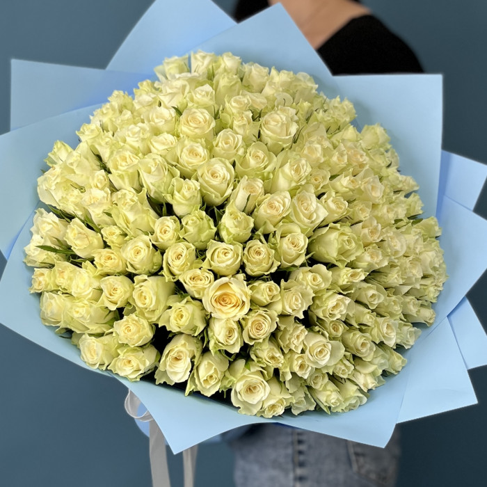 151 белая Роза Атена 40 см