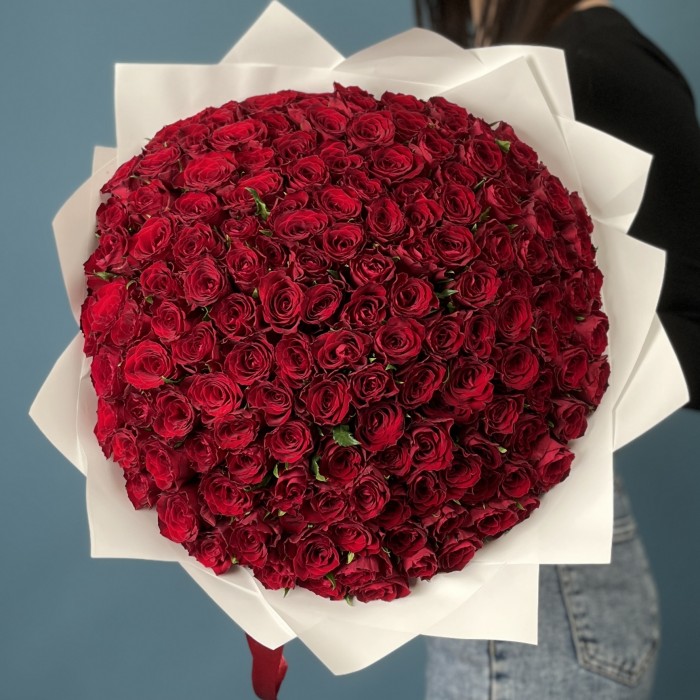 151 красная роза 40 см