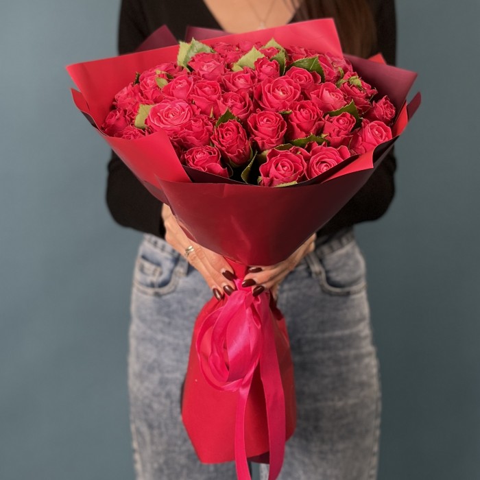 41 малиновая Роза на Рубиновую свадьбу