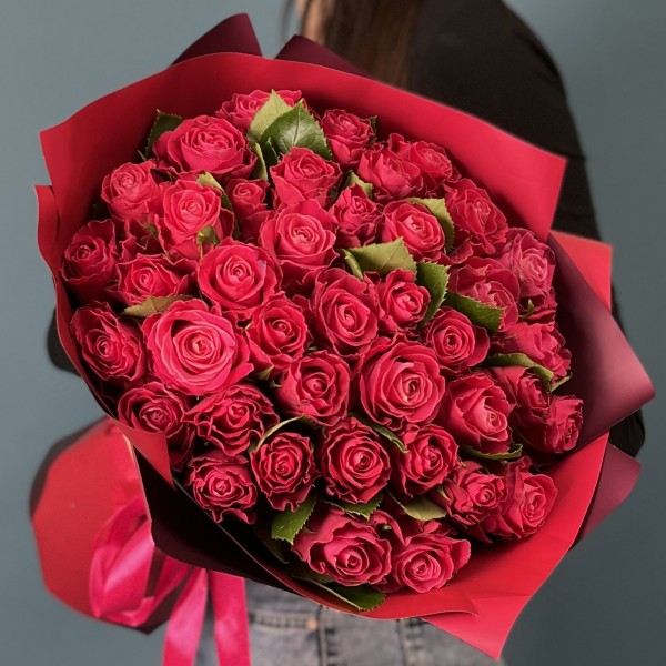 41 малиновая Роза на Рубиновую свадьбу