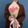 5 розовых роз Селеб 40 см