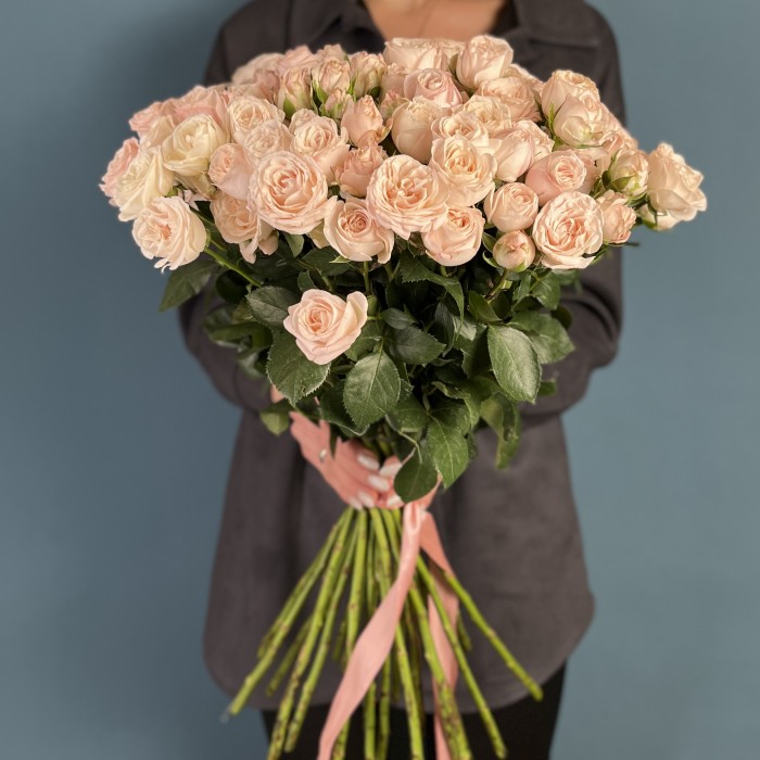 Кустовая пионовидная роза Бомбастик 60 см