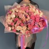 35 пионовидных кустовых роз микс 60 см