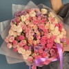 35 пионовидных кустовых роз микс 60 см