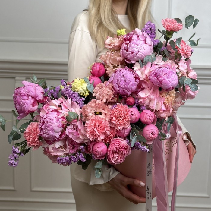 Авторская композиция в коробке Рассвет Любви