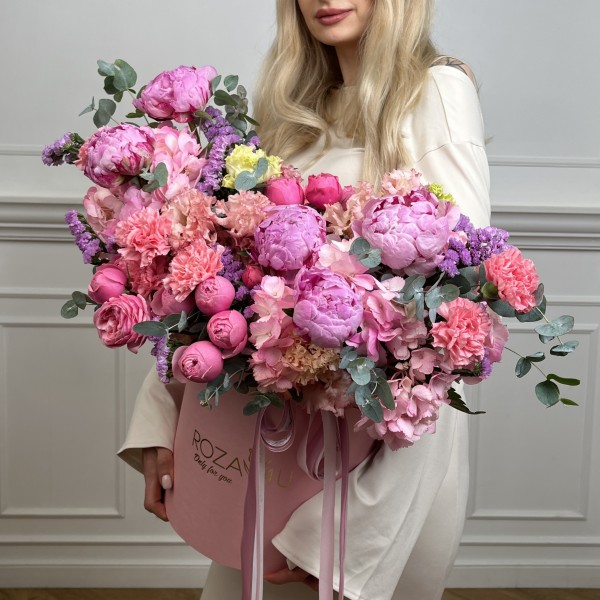 Авторская композиция в коробке Рассвет Любви