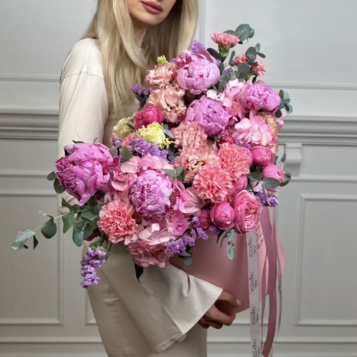 Авторская композиция в коробке Рассвет Любви