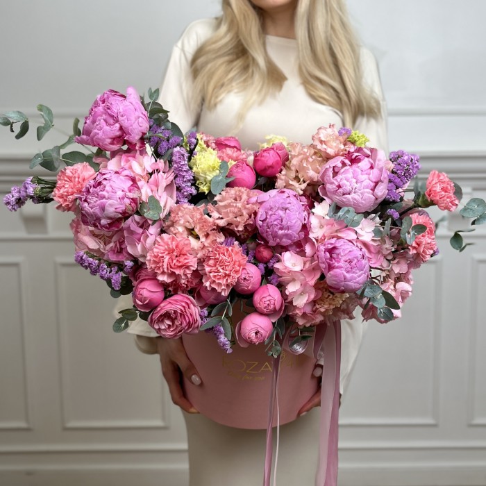 Авторская композиция в коробке Рассвет Любви