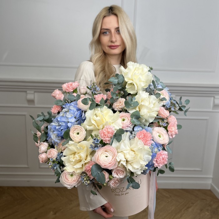 Авторская композиция в коробке Лучики любви