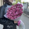 15 кустовых пионовидных роз Пурпл Куин 60 см