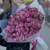25 кустовых пионовидных роз Пурпл Куин 60 см