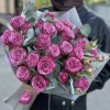 7 кустовых пионовидных роз Пурпл Куин 60 см
