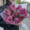 9 кустовых пионовидных роз Пурпл Куин 60 см