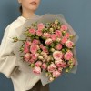 11 кустовых пионовидных роз Фенси Блоссом 50 см