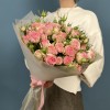 11 кустовых пионовидных роз Фенси Блоссом 50 см