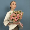 11 кустовых пионовидных роз Фенси Блоссом 50 см