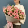15 кустовых пионовидных роз Фенси Блоссом 50 см