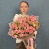 15 кустовых пионовидных роз Фенси Блоссом 50 см