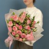 7 кустовых пионовидных роз Фенси Блоссом 50 см