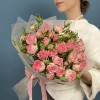 9 кустовых пионовидных роз Фенси Блоссом 50 см