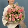9 кустовых пионовидных роз Фенси Блоссом 50 см