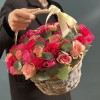 Мини розы в корзинке