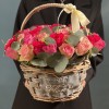 Мини розы в корзинке
