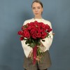 Кустовая красная роза Рубикон 80 см