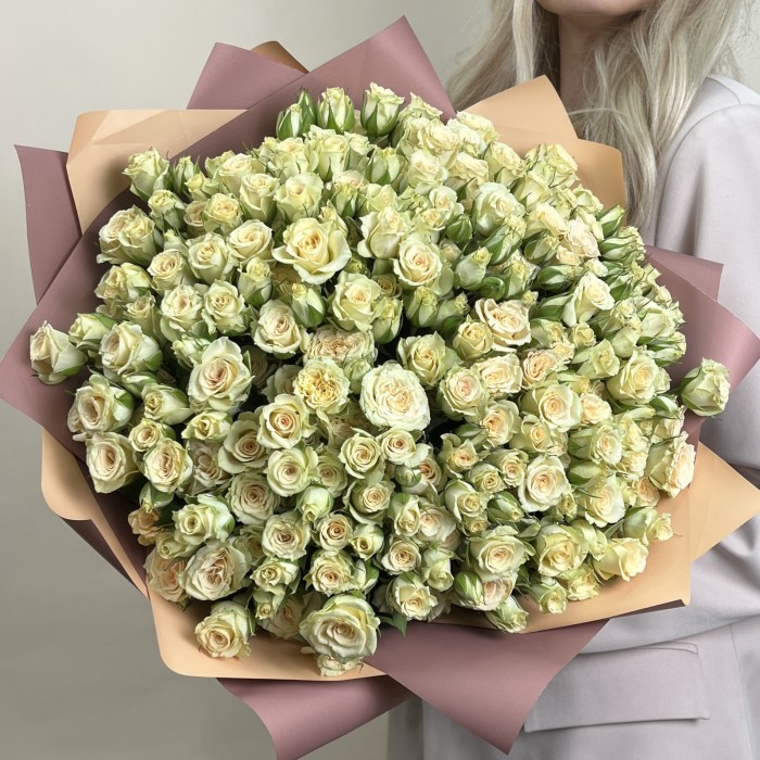 51 кустовая роза Триша 50 см