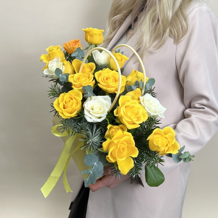 Букет дня в коробке Свежесть