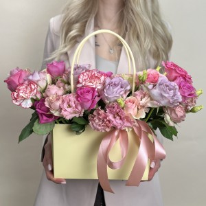 Букет дня в коробке Летняя Фантазия