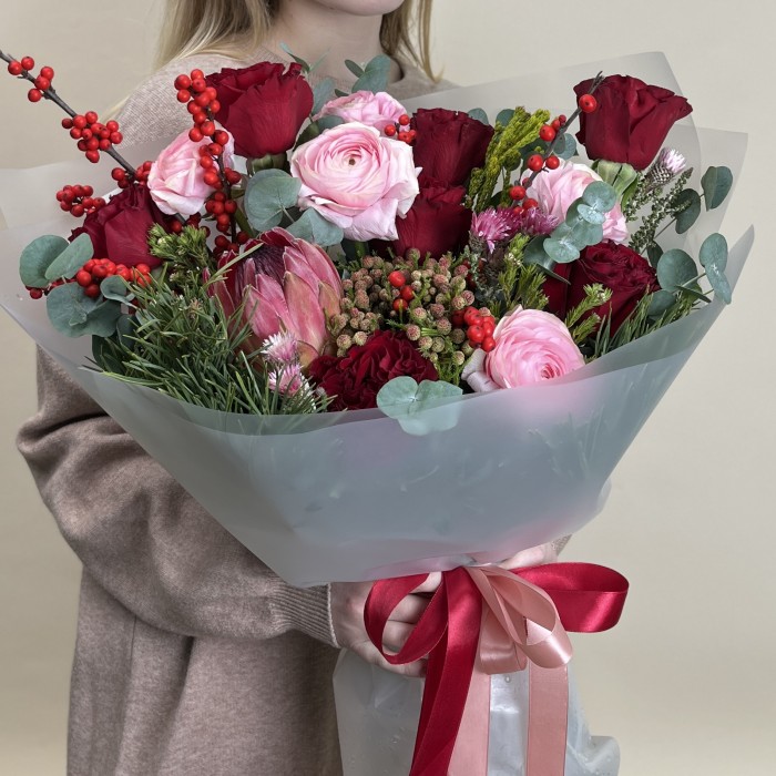 Букет дня Бордовое настроение