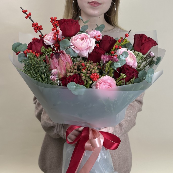 Букет дня Бордовое настроение