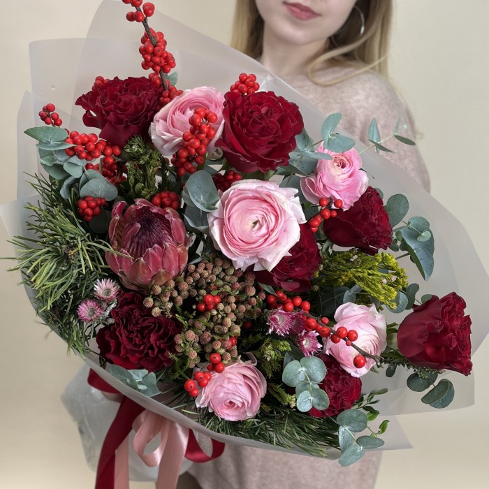 Букет дня Бордовое настроение