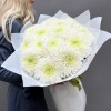 15 белых хризантем Магнум