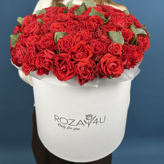 101 Роза Эль Торо в коробке