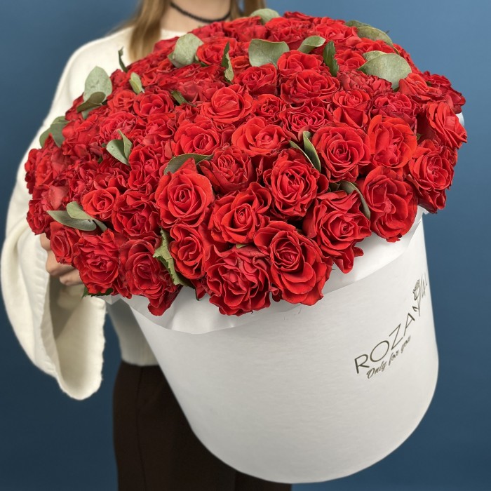 101 Роза Эль Торо в коробке