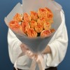 5 кустовых пионовидных роз Оранж Трендсеттер 40 см
