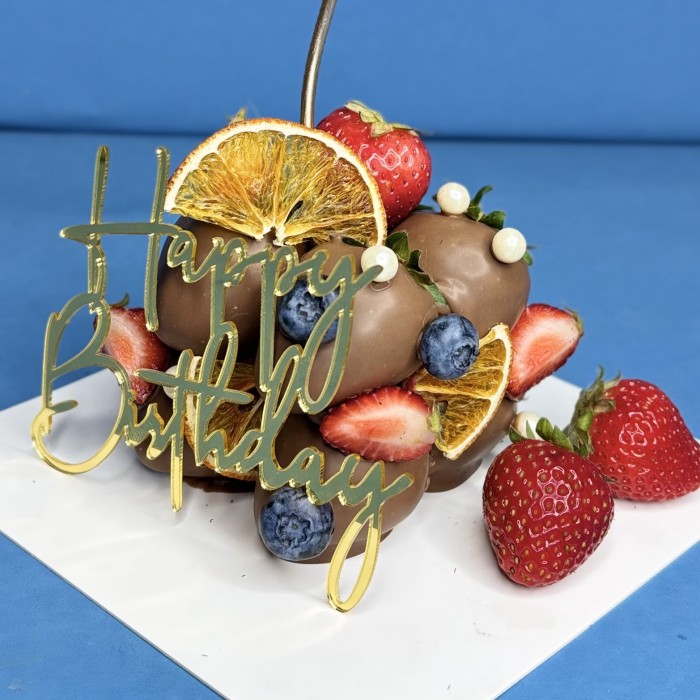 Торт из клубники в шоколаде ароматная апельсинка