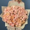 25 кустовых пионовидных роз Джульетта Хани 40 см
