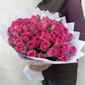 Букет дня розовых роз